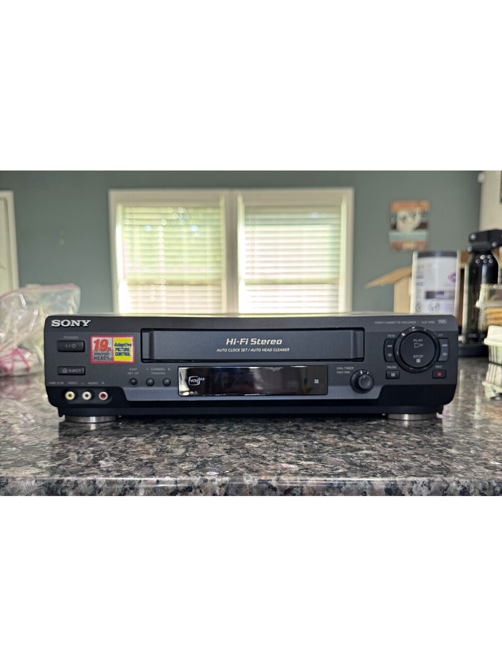 Sony SLV-N60 VHS VCR Hi-Fi Stereo 4-Head Video Cassette Recorder TESTED & WORKS!